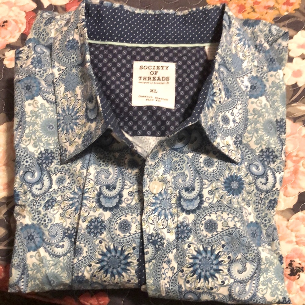 L/S Button down shirt Sz XL-Society of Threads